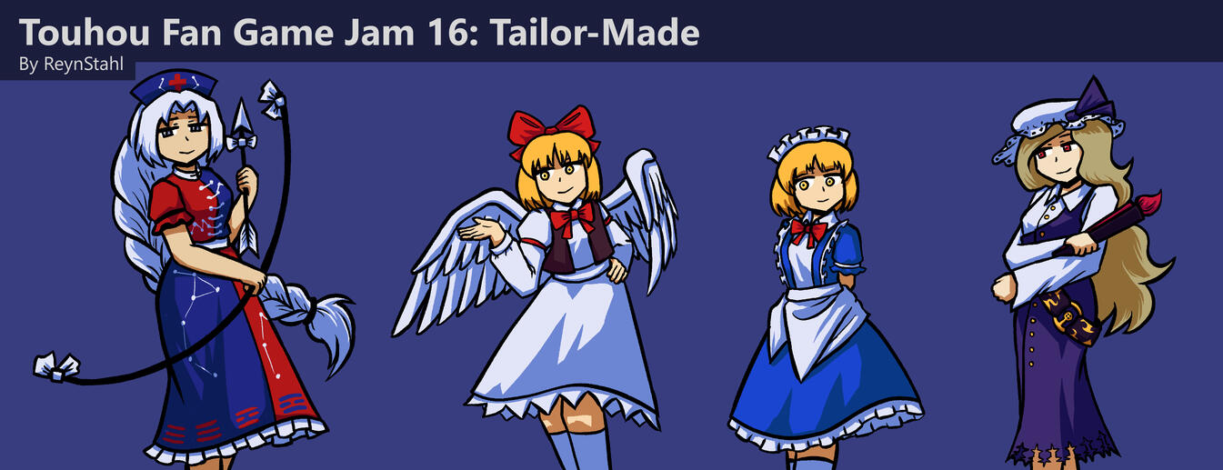 Touhou Fan Game Jam 16 Sprites - 4 hours